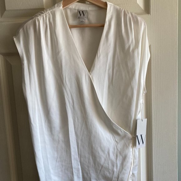 Worthington Womens Cream Color Blouse - NWT - Picture 4 of 10